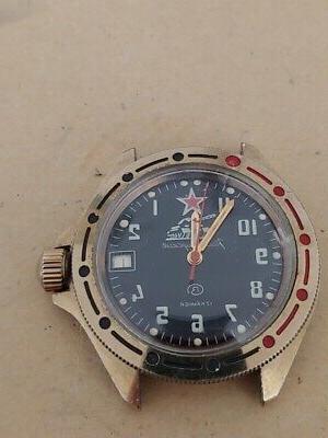 vostok komandirskie tank vintage watch spare repair