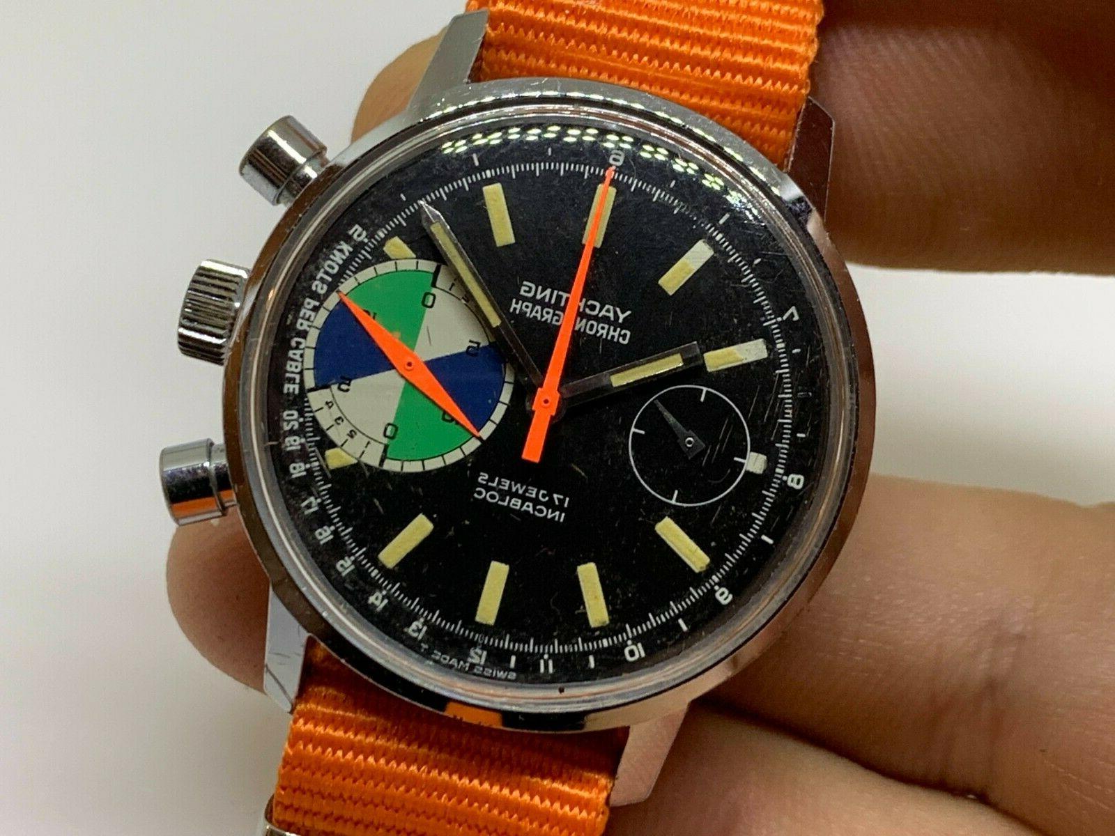 yachting chronograph vintage regatta yema yachttimer 7733