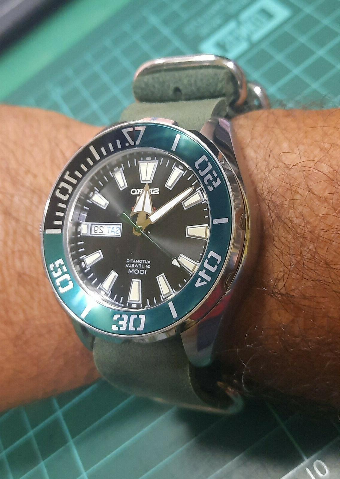 yachtmaster divers watch mod automatic nh36 leather