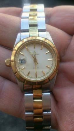 LAURENS-LORENZ 10 ATM QUARTZ DATE GOLD PLATED IN OTTIME COND