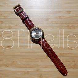 SWATCH LOTHARIO YGG403 IRONY ACCIAIO CUOIO STAINLESS STELL L