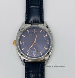 O Da Polso Uomo Al Quarzo Vintage Swiss Lusso Pelle