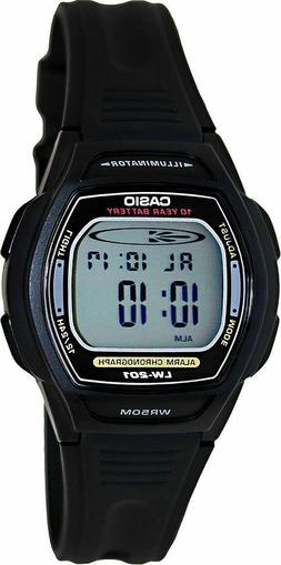 Casio LW-201-1A Bambini Ragazzi Digitale Nera Resina Cinturi
