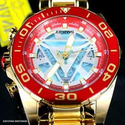 Invicta Marvel Iron Man Arc Reattore Placcato Oro Acciaio Li