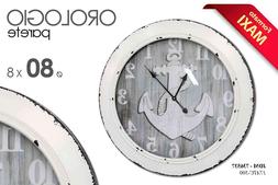 O Da Parete Tondo &Oslash;80 Cm Stile Legno Nautico Mare Vintage J