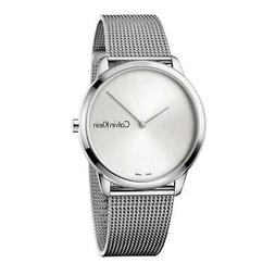 CALVIN KLEIN "MINIMAL" IN ACCIAIO UNISEX MAGLIA MILANO 39MM 