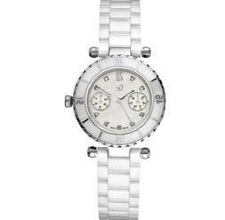 O Donna Guess Collection Gc Watch Chrono Bianco Cassa Con Di