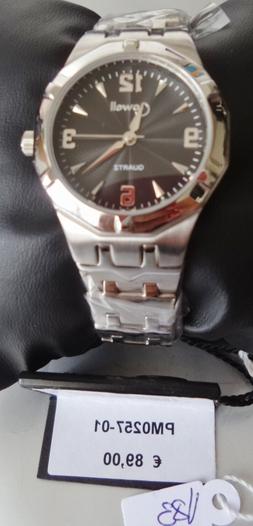 O Uomo Vintage Acciaio Stile Sector Quadrante Nero