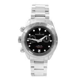 Oceaneva &trade; Uomo Waveracer&trade; 500M pro Diver Acciaio Nero L