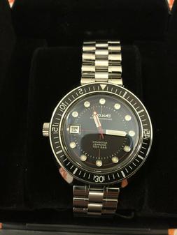 Bulova Oceanographer, 41mm, Cassa Nera in Acciaio, Cinturino