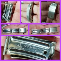 OMEGA CENTRALE deplojant  BRACCIALE ACCIAIO  UOMO  1969 -79 