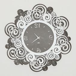 O Da Parete Design Particolare Bianco E Fango 50cm