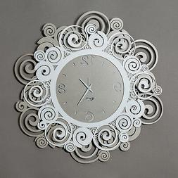 O Da Parete Design Particolare Bianco E Sabbia 50cm