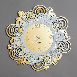 O Da Parete Design Particolare Bianco E Oro 50cm