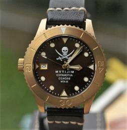 MILITUM , ORIGINALE DIVER AUTOMATICO 300 M. IN BRONZO