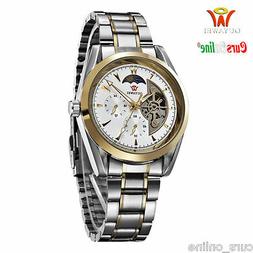 O Uomo Automatico Ouyawei 1113 Movimento Meccanico Fasi Luna