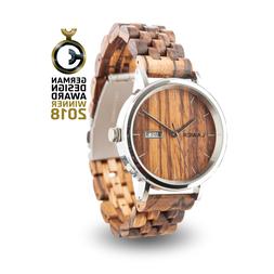 Alla Moda Marca Laimer In Legno Cassa In Acciaio 42 Mm Rober