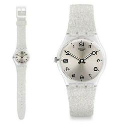 Swatch Silverblush Gm416c Watch Silicone Donna Glitter Numer