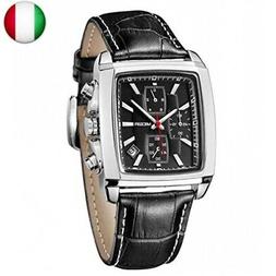Uomo Sportivi Orologio Quadrato Uomo Vintage Cronografo Orol