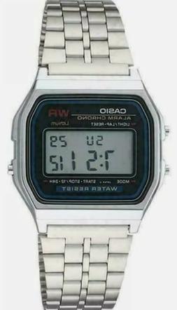 Casio Vintage 37mm Cassa In Resina Color Argento Nuovo