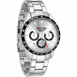 O Sector 245 R3273786005 Uomo Crono Watch Silver