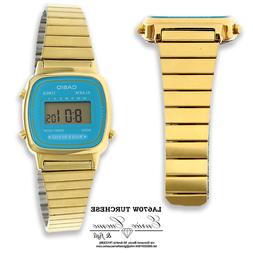 O Casio 3191 La670w Da Donna Dorato Misura Piccola Quadrante
