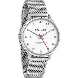 O Sector 370 R3253522006 Watch Acciaio Bianco Maglia Milanes