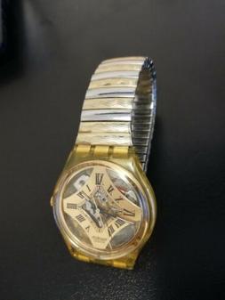 O Swatch 9003 Vintage Bracciale Elastico Acciaio Semischelet