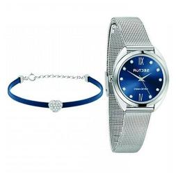 O Sector 955 Donna Silver Blu 32 Mm - Special Pack R32535185