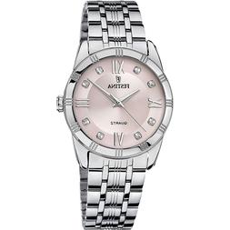 O Festina Acciaio Elegante Rosa Antico Numeri Romani E Zirco