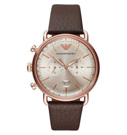 O Emporio Armani Ar11106 Crono Pelle Nuovo 24 Mesi Garanzia