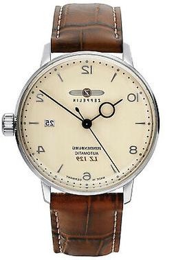 O Automatico Uomo Lz129 Hindenburg Cinturino Braun 8062-5