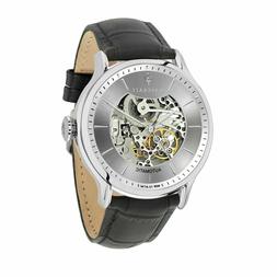 O Maserati Automatico Uomo Scheletrato Epoca Pelle E Argento