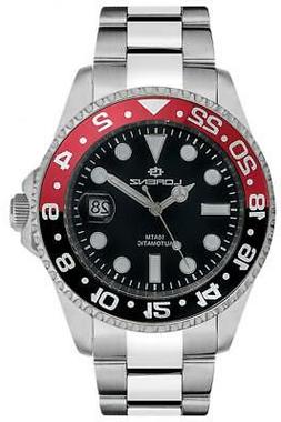 O Automatico Uomo Lorenz Sport 26961bb Acciaio Nero Rosso Su
