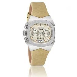 O Breil Bw0330 Acciaio Chrono Donna Cinturino Pelle