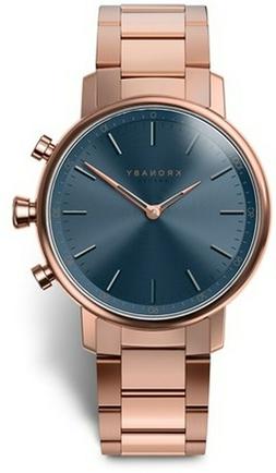 O Kronaby Carat C-2445 Smartwatch Ibrido Acciaio Oro Rosa Bl