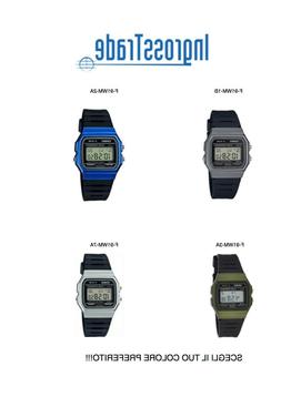 O Casio F-91wm Unisex Vintage Colore A Scelta  Vintage Trasp