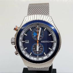 O Citizen Chrono Ecodrive Ca7011-83l Quadrante Blu Maglia Mi