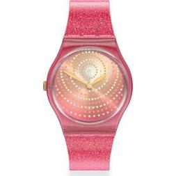 O Swatch Chrysanthemum Gp169 Watch Silicone Fucsia Donna Gli