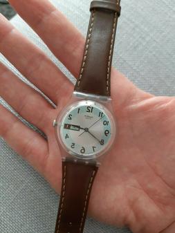 O Swatch - Cinturino In Cuoio - Come Nuovo