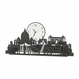 O Classico Di Grandi Dimensioni Roma City Nero Bianco Marmo