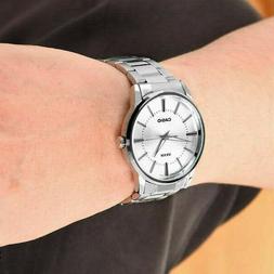 O Casio Collection Analogico Vintage Da Uomo Argento Acciaio