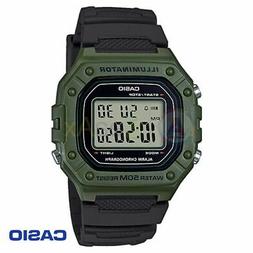 O Casio Collection W-218h-3avef Uomo Resina Acciaio Digitale