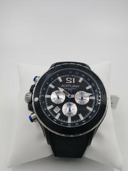 O Nautica Crono Cinturino Gomma Nero A16577g