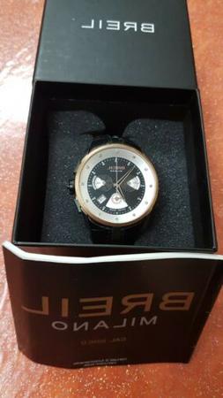 O Breil Milano Crono Ref. Bw0430 Cinturino In Pelle Nero