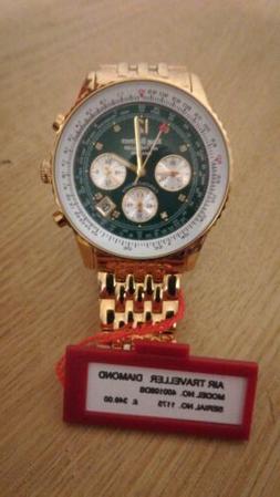 O Cronografo Uomo Krug Baumen Diamond Aviator Men's Chrono C
