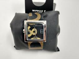 O D&g Time Cassa Quadrata 32mm Quarzo Cinturino In Pelle