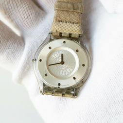 O Da Donna Swatch Ag2005 Silver Clear Quartz Ultra Fino Piat