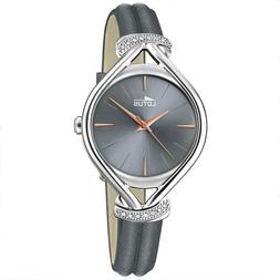 O Da Donna Elegante In Pelle Piccolo Analogico Lotus Con Str