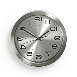 O Da Parete &Oslash; 30cm Acciaio Inox Argento Quarzo Casa Cucina 